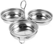 ABOOFAN Egg Poacher Cup Replacement Stainless Steel Poached Egg Mold Nonstick Egg Poacher Easy Cleaning for Boiled Eggs