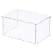 Acrylic Display Case Plastic Cube Storage Box Transparent Showcase 31x21x15.5cm