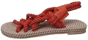 [SincereWay] Women Retro Weaved Sandals Ladies Beach Slippers Bohemian Straw Shoes