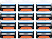 Generic - Compatibility: This set includes 12 razor blade refills compatible with Gillette Fusion 5 razors, making it suitable for any shaving area. The c
