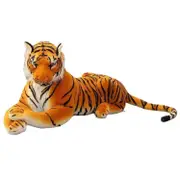 Plush Tiger Soft Comfortable Stuffed Animal Yellow Big Tiger Throw Pillow Toy Home Decor Orange 45cm