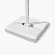Purple Leaf Patio Umbrella Base Water and Sand Filled Weighted Base Outdoor Umbrella Base for Cantilever Offset Umbrella, 100 KG, White