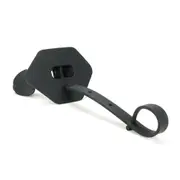 American Football Mouth Guard Lip Teeth Protector Max Airflow Mouthguard Mouthpiece with Helmet Strap Black