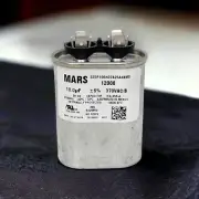 Mars 12008 Motor Run Capacitor, 10 MFD, 370 Volt Oval Brand New
