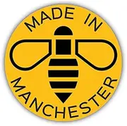 Zirni Made in Manchester Bee Sticker Decal Design