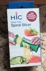 HIC Easy Turn Manual Spiral Slicer with cleaning brush New in Original Box