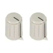 2pcs, 4mm Potentiometer Control Knobs For Electric Guitar Volume Tone Knobs Gray