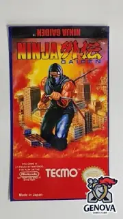 Ninja Gaiden NES Replacement Game Label Sticker Precut