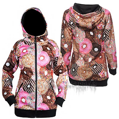 NEFF 2016 Womens Snowboard Donut FROST SHRED/SHREDDER HOODIE