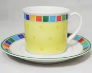 TWIST ALEA LIMONE by Villeroy & Boch Tea Cup & Saucer NEW NEVER USED Germany
