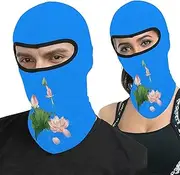 Rainnights Personalise Cycling Full Masks Riding Hood Printed Plant Lotus Lotus Seed for Unisex Mens Womens Boys Girls Teeny Cross-Count