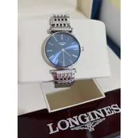 在飛比找蝦皮購物優惠-LONGINES浪琴LaGrande嘉嵐系列石英錶-藍x銀/
