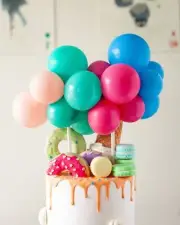 Flamingo Balloon Cake Topper | DIY Cake Garland Kit | Mini Latex