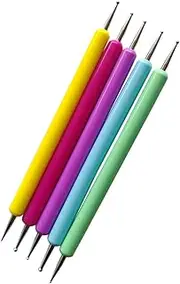 Elegant Nail Art Kit 5pcs Dotting Tools Manicure Painting Pen Scoring Tool Diy Nail Decor