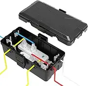 Medium Weatherproof Electrical Box (26.1 x 15 x 9.4 cm), IP54 Waterproof Extension Cord Cover, Wall-Hangable, Protect Outlet, Plug, Socket, Timer, Power Strip, Holiday Light Decoration (M)