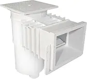 [Hayward] Auto Skim Series Automatic Pool Skimmer and Cleaner with Self Adjusting Weir, Float and Bypass Valve, and 2 Inch Female Iron Pipe, White