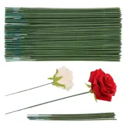 100 Pcs Plastic Floral Stem Plastic Flower Stems Artificial Floral Rod Flower