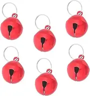 COLLBATH 6pcs Pet Bells With Loud Crisp Sound Cat And Dog Collar Bells With Keyring Anti Lost Collar Pendant Charm Pet Pendant Accessories