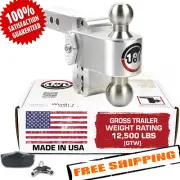 Weigh Safe LTB4-2 Turnover Ball 180 Adjustable Locking 4" Drop Hitch w/ 2" Shank