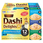 Inaba Dashi Delights Seafood Variety Pack Cat Treats