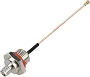 10PCS LOT SMA to IPX RG178 M10 M12 M16 SMA/RP-SMA Female Head to U FL 1 Female Socket Coaxial Antenna Extension Jumper(M12 RPSMA to RF1 F,20CM)