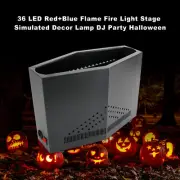 36 LED Red+Blue Flame Fire Light Stage Simulated Decor Lamp DJ Party Halloween,