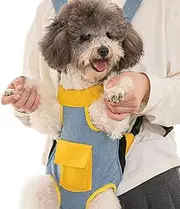 Backpack Dog Carrier - Adjustable Legs Out Travel Bag for Cat,Small Puppy Accessories, Portable Pet Supplies for Traveling, Hiking, Camping
