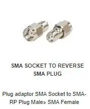 AD1002 Plug adaptor SMA Socket to SMA-RP