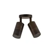 Adjustable Spot Light - 2 Heads - GU10 - 60mm Antique Brass