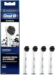 Oral-B Charcoal Replacement Brush Heads 4 Count, Multi