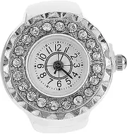 [Holibanna] Ring Watch Ladies Watch Electronic Finger Watch Rings for Women Ring Sizer Hoops Diamond Jewelry Watch Watches for Men Decorative Watch Trendy Decor Ladies Rings Black Zinc Alloy