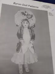 Byron Doll Patterns BY-126- BF7 "JUMEAU 11 Fits 22" Dolls New Old Stock Uncut
