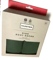 Hunter Kids Boot Socks Hunter Green Fleece Size XL (4-6) Boy Girl - NEW IN BOX