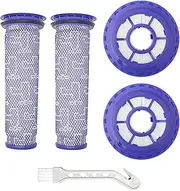 [Wingsflying] 2 Post Filters & 2 Pre Filters Replacement for Dyson DC41 DC65 DC66 UP13 UP20 UP30 Animal, Multi Floor and Ball Vacuum Ball Animal 2 Ball Animal 3, Compare to Part 920769-01 & 920640-01