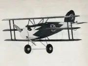 Model Airplane Plans (UC): Albatros Triplane 26" Sport/Scale .10-.35 (Musciano)