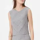 Rebecca Taylor Plaid Check Top Sleeveless Blouse Size 10 NWT