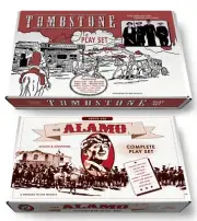 Marx "Tombstone Play Set box" OR "The Alamo Play Set Box"