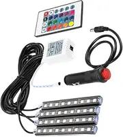 GLEAVI 1Set Car LED Atmosphere Light Decorative Light Strip for Vehicle Interior Easy to Control High Temperature Resistant Suitable for Vehicles