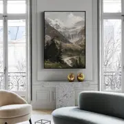 Snow Mountain Canvas Wall Art