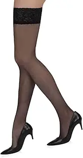 [Mytoptrendz] Lace Top Sheer Hold Ups Stockings for Women