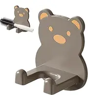 Blow Dryer Holder | Hug Bear Hair Dryer Holder Adhesive Blow Dryer Rack,Multifunctional Waterproof Bathroom Storage for Curling Iron