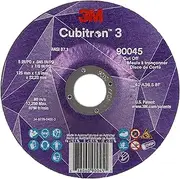 3M Cubitron 3 Cut-Off Wheel, 90037, 36+, T1, 5 in x 0.045 in x 7/8 in (125 x 1.6 x 22.23 mm), ANSI, Precision Shaped Grain, Stainless Steel Tubing, Exhaust Pipes, 25 Discs per Carton