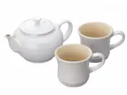 Le Creuset Teapot & Mug (SS) (2 Pieces) Set White raster