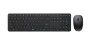RAPOO Wireless Optical Mouse and Keyboard Black 2.4G Connection 10M Range