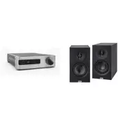 Elac DS-A101-G - Discovery Amplifier with Wi-Fi - Grey and Elac DB53-BK - Deb...