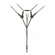 Ovation Elite Collection- 5-Point Sheepskin Padded Breastplate with Running Atta
