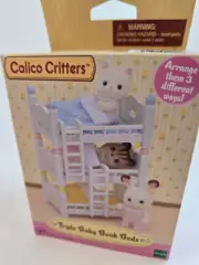 Calico Critters Triple Bunk Beds Dollhouse Accessories Set New in Package