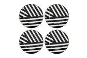 4pc Mikasa Luxe Deco Kitchen China Side Plate Tableware Dining Set, 21cm
