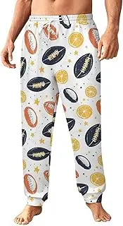 [Generic] Men's Sweatpants, Sporty Football Patterns-4, Polyester Joggers, Sweatpants Jogging Pants for Workout Running