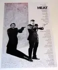 HEAT Robert DeNiro / Al Pacino 1995 Alt Poster 19"x13" Michael Mann Masterpiece